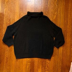 American eagle black knit sweater